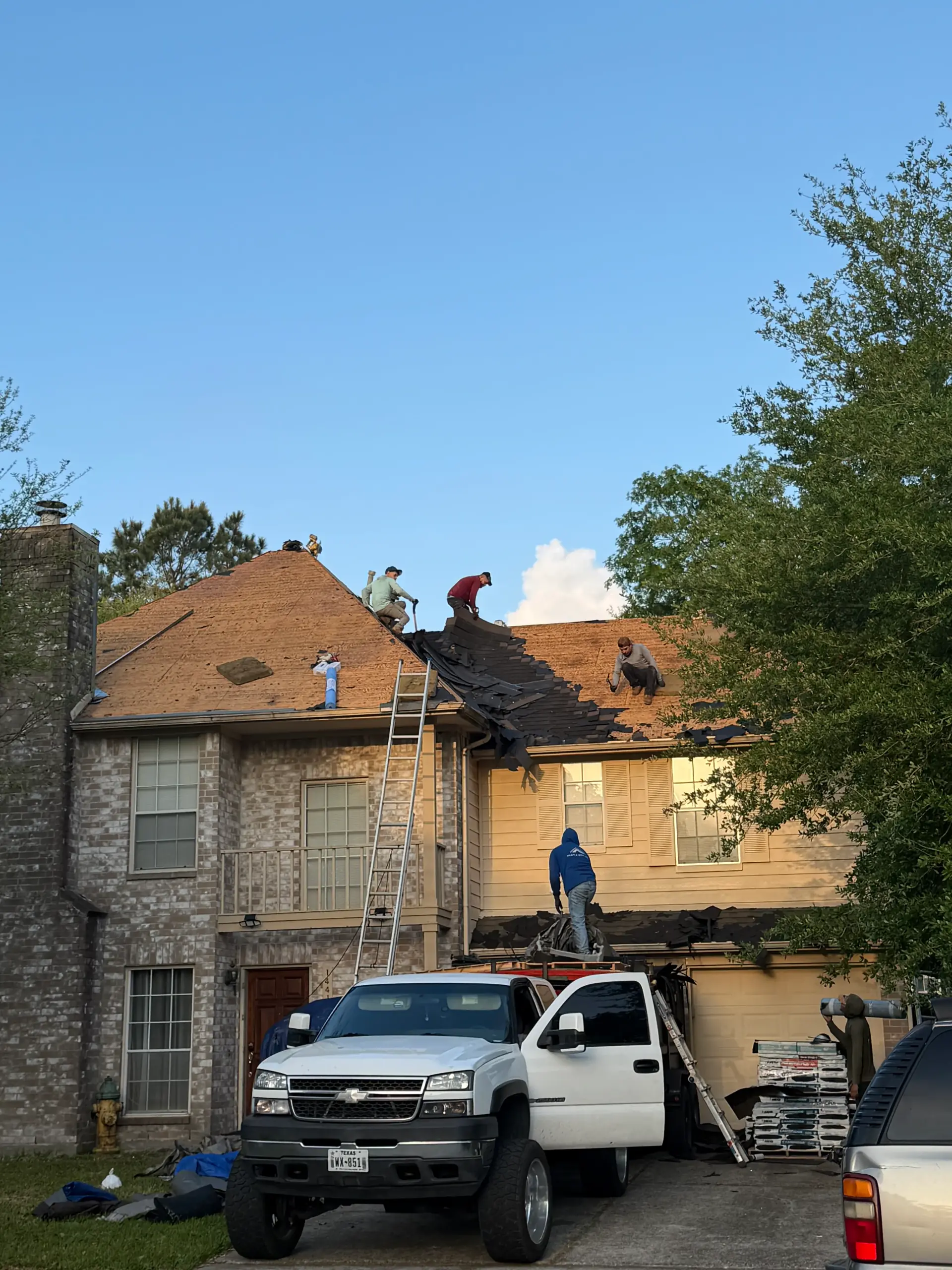 Galveston residential roof replacement by SSB Roofing
